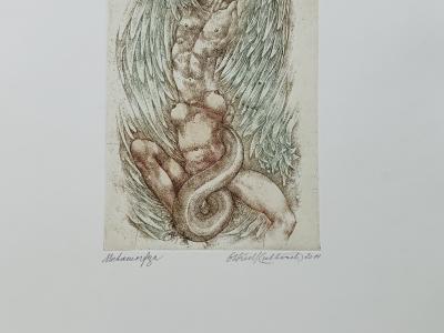 Oldřich Kulhánek, Metamorfóza 3, 15x21 cm, papier 48x32 cm, lept, 250 EUR