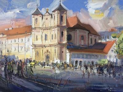 Bratislava Kostol Sv. Trojice 50x70 900 Eur