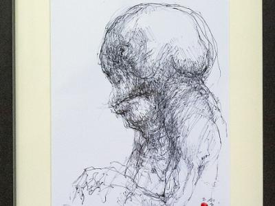 LUBO GUMAN, GNÓMOS, KRESBA, 30x40, 320 EUR
