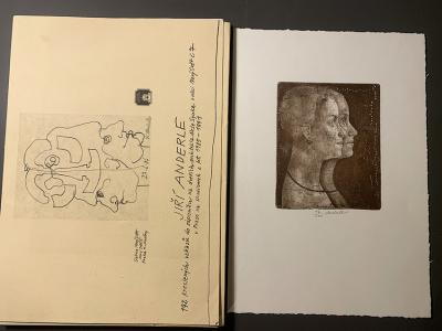 Jiří Anderle, Limitovaná publikacia 192 kreslených vzkazů (signovaná) + Ex Libris (signovaný), 220 EUR